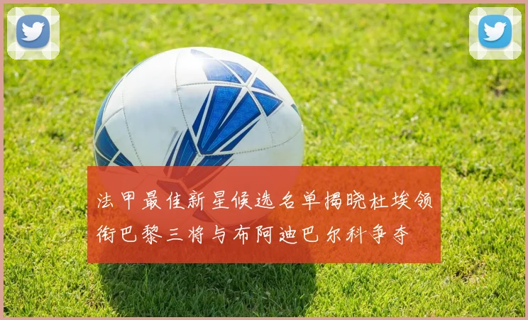 法甲最佳新星候选名单揭晓杜埃领衔巴黎三将与布阿迪巴尔科争夺